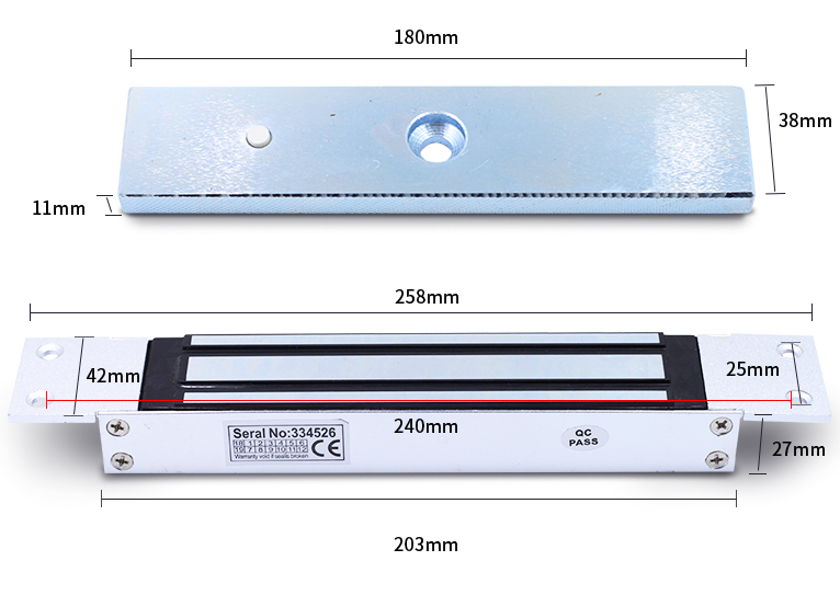 X-Guards 280 concealed magnetic lock